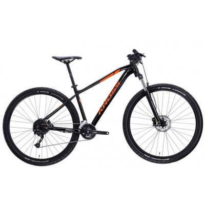 Horský bicykel 29" Kross Level 1.0 čierno-oranžový hliníkový S 